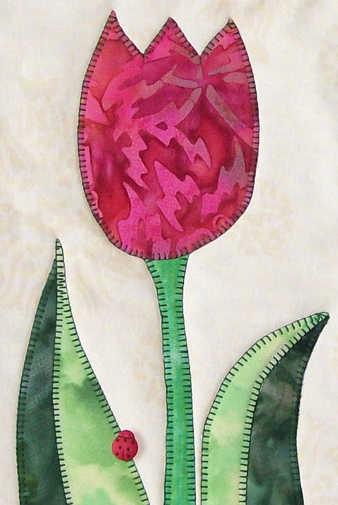 Summer Blooms Trio1 Quilted Floral Wall Hanging Pattern Download Etsy