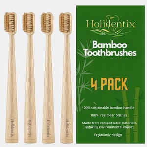 Bamboo toothbrush boar bristles - Etsy sterreich