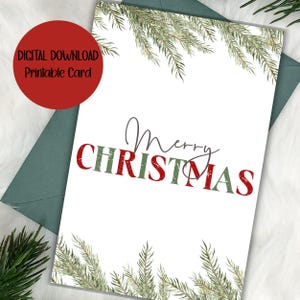 Cartão de Natal para impressão Cartão de Natal Digital Download Instantâneo Cartão de Natal Digital Cartão de Natal PDF Imprimir