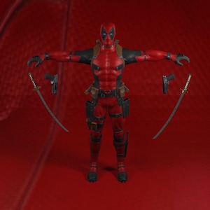 Rigged Deadpool 3D printer (STL)