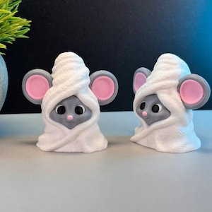 Süsse Maus eingewickelte 3d model Figur (STL Datei)