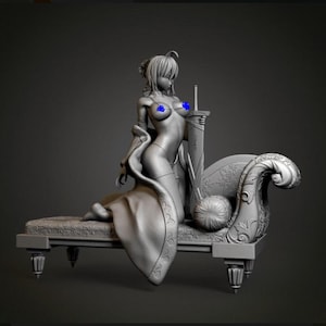 Saber +NFSW Figure Statue Figure 3d Model 3d Printer stl file