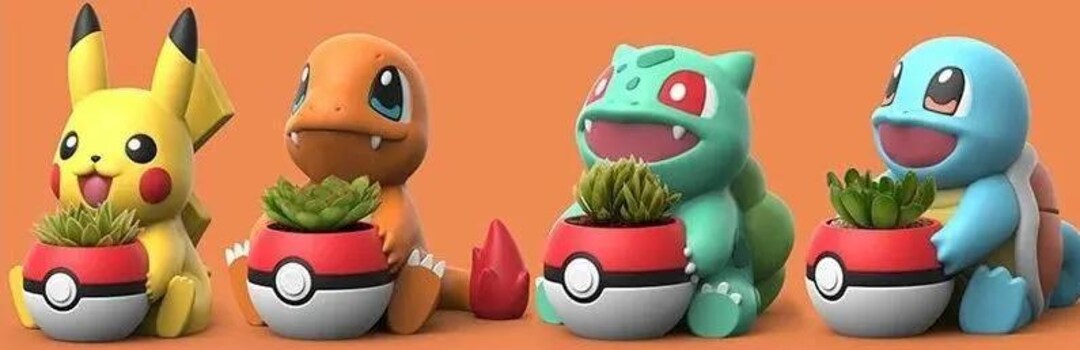 ポケモンピカチュウ３Ｄ　ヒトカゲ　ゼニガメ　ブースター　カイリュー　イワーク il_1080xN.6348601758_4j37.jpg