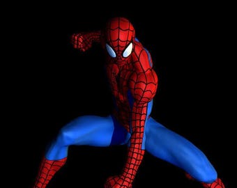 Amazing Spider-Man 2 Statue 3D-model 3D-printer stl-bestanden