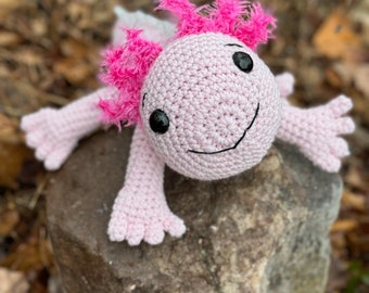 Axolotl Amigurumi Crochet PDF Pattern NO SEW!