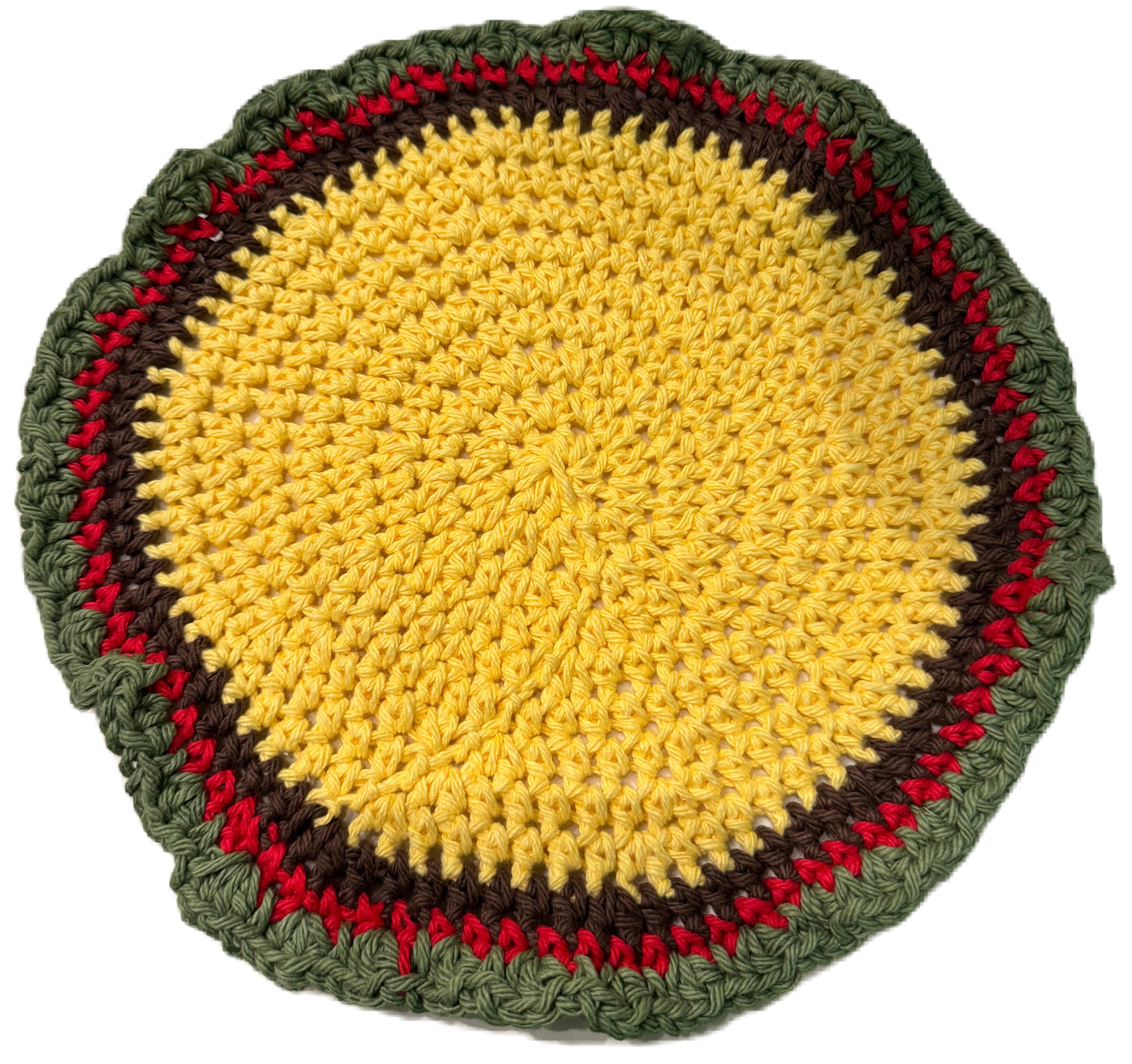 Taco Dishcloth Washcloth Crochet PDF Pattern