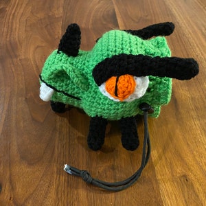 BOnUS Dragon Head Drawstring Ditty Party or Dice Bag PDF Crochet Pattern PLEASE READ Description