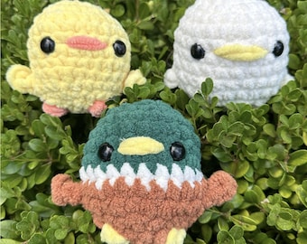 Crochet Duck Plushie: Handmade Mallard Stuffed Animal