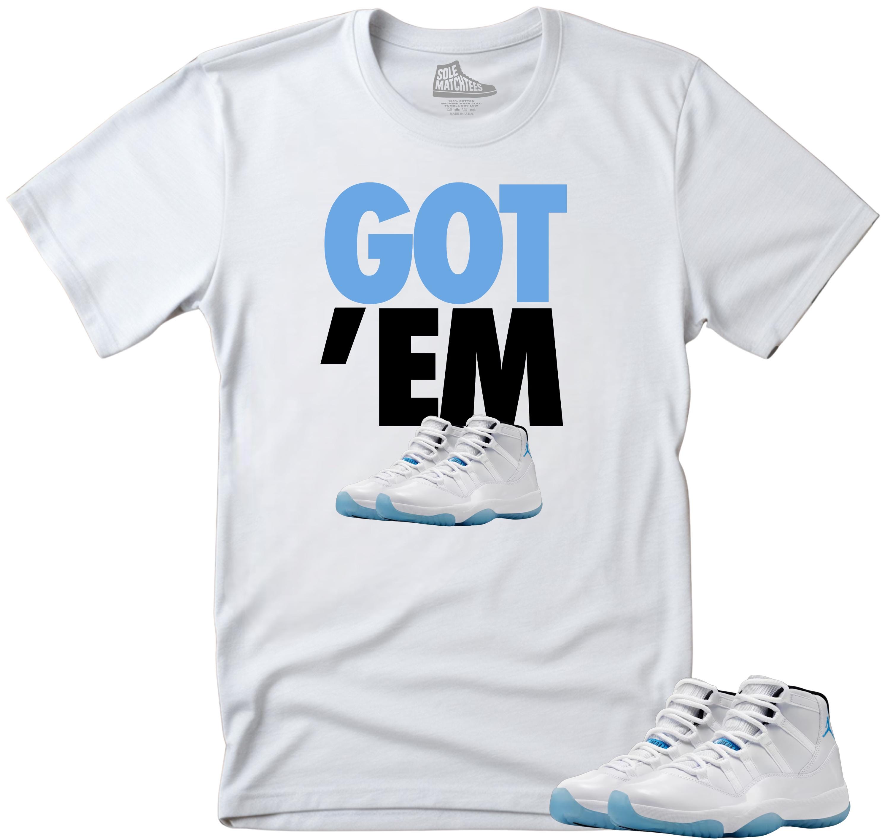 Sneaker Tees To Match Retro Jordan 11 Legend Blue Columbia -GOT'EM Streetwear unisex shirts