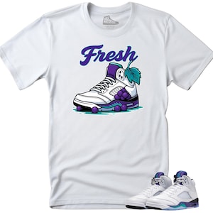 FRESH Graphic Tee to Match Jordan 5 Grape Sneakers