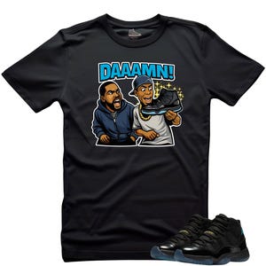 Shirt to Match Jordan 11 Gamma Sneaker Match DANNM Unisex Match Tees Black