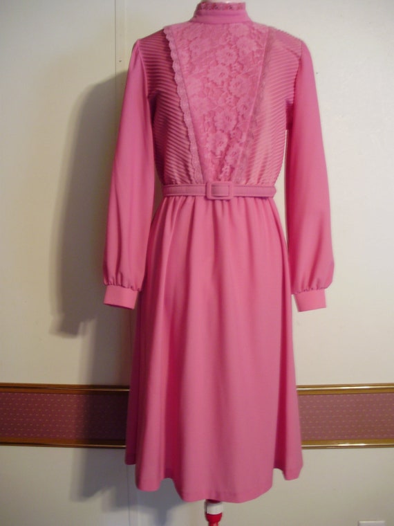 pink retro dress