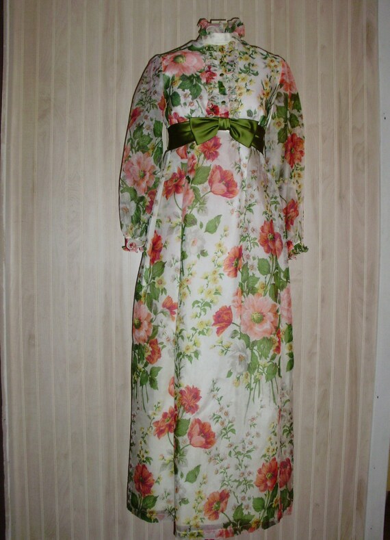 Vintage Formal Floral Dress