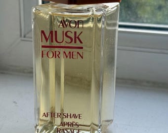Vintage Avon Musk voor heren aftershave 100 ml zeldzaam verzamelobject in doos