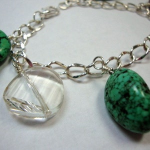 Chunky Green Charm Bracelet image 2