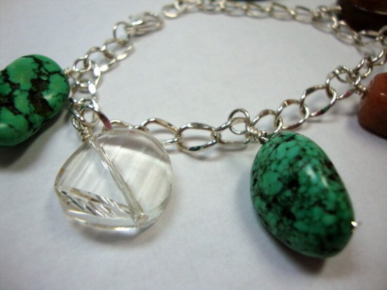 Chunky Green Charm Bracelet image 2