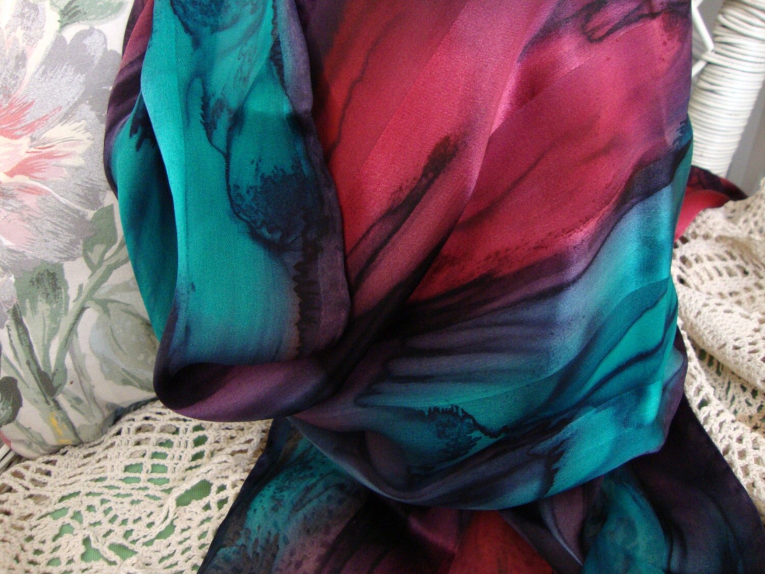 Tattoo silk scarf