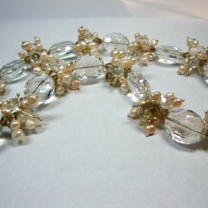 Freshwater Pearl Crystal in Ivory/Cream Formal Occasion Bridal Wedding Jewelry image 3