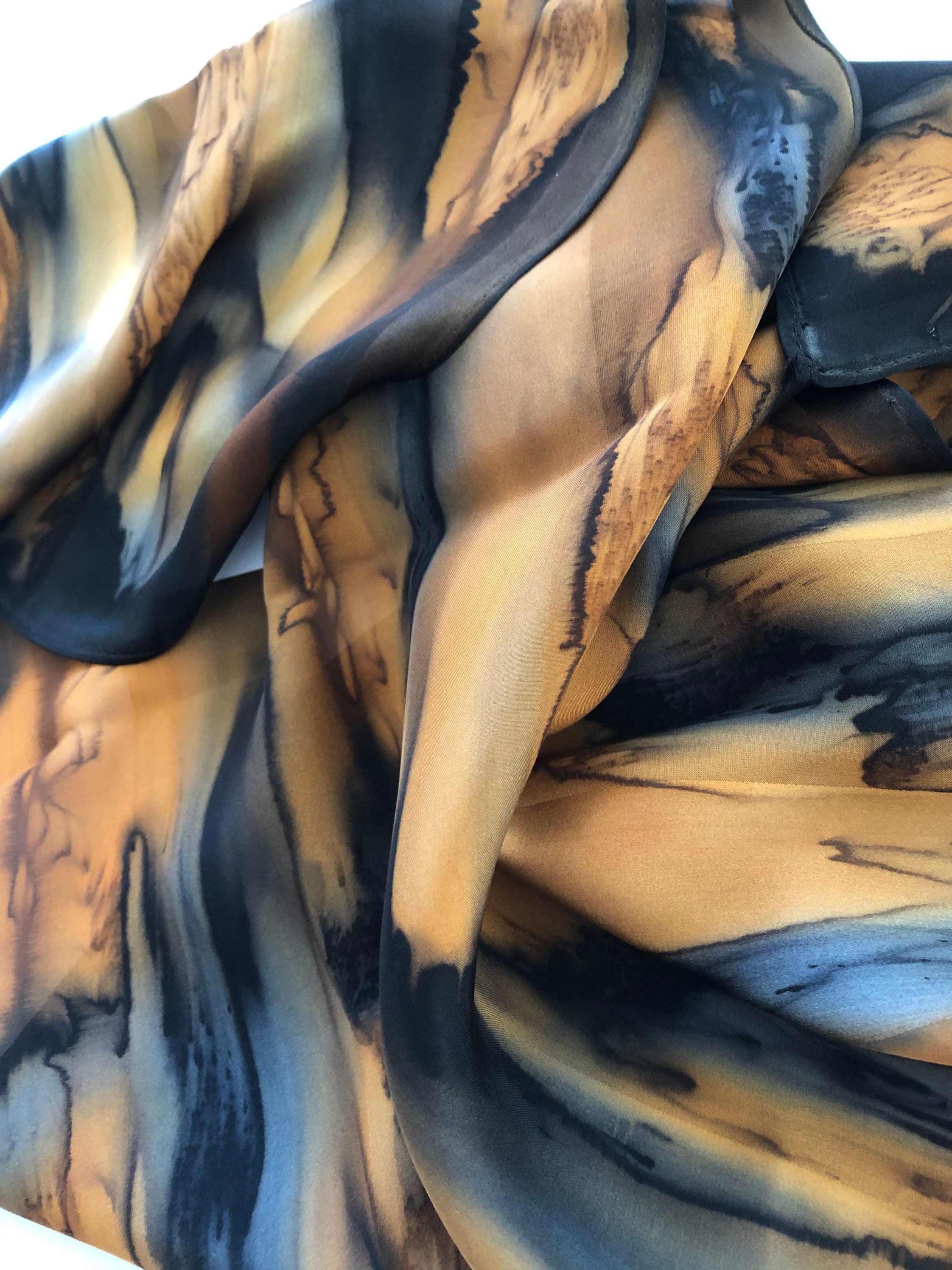Black Yarn-dyed Scarf