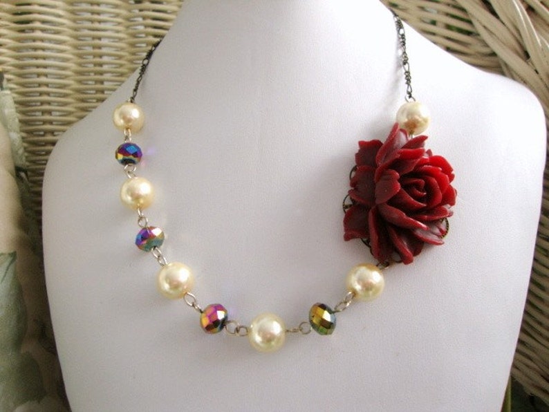 Peacocks in the Garden Necklace Bridesmaid Bride Formal Occasion Jewelry