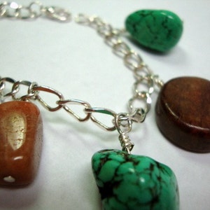 Chunky Green Charm Bracelet image 3