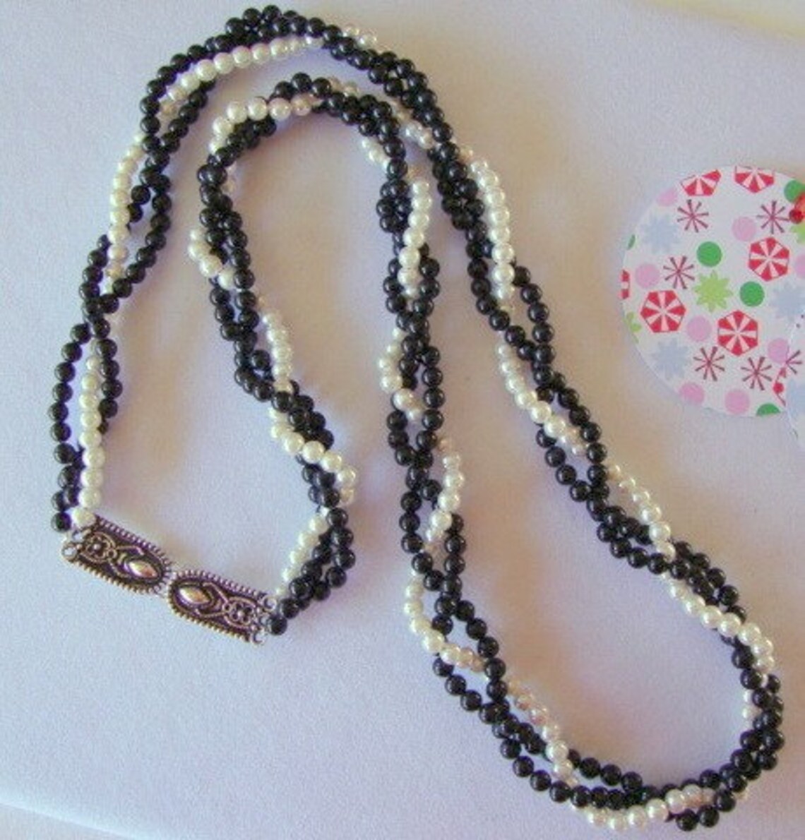 Ebony and Ivory Necklace Etsy