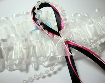 Small Organza and Satin Garter - Great for Throwing