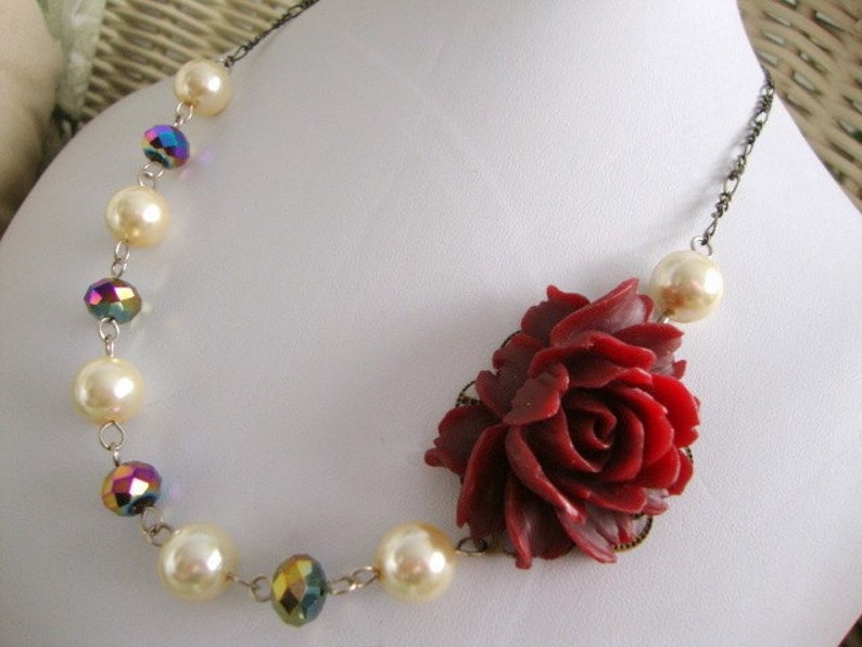 Peacocks in the Garden Necklace Bridesmaid Bride Formal Occasion Jewelry