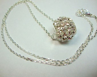 Eenvoudige kristal Bling Ketting