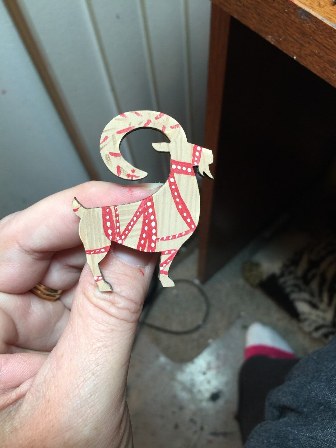 Little Swedish Julbock Pin Choice - Etsy