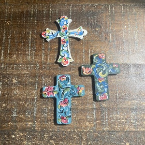 NEW Norwegian Rosemaled Cross magnets