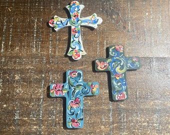 NEW Norwegian Rosemaled Cross magnets