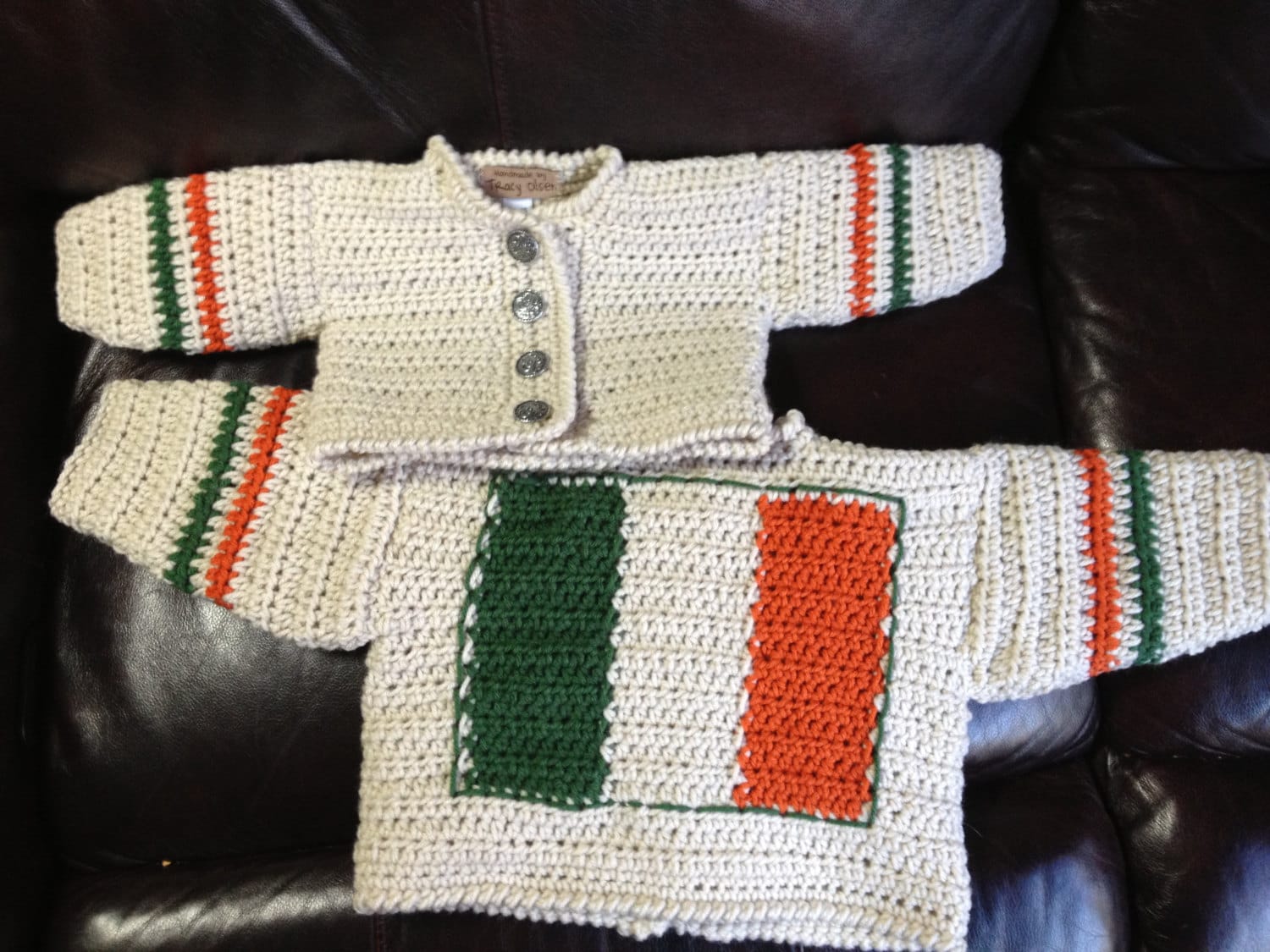 Irish Flag Baby Sweater