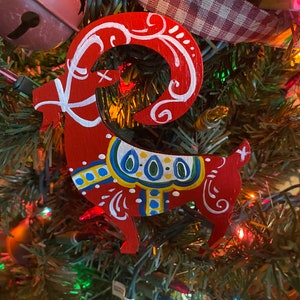 Swedish Dala Julbock ornament