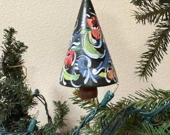 Norwegian Rosemaled Wood Tree ornament small