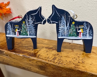 Scandinavian St Lucia Horse Ornament
