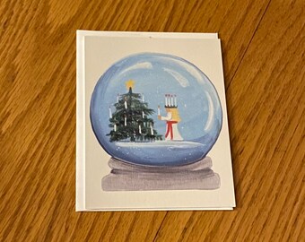 Set of 10 Glossy Santa Lucia Postcards with envelopes