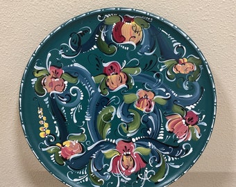 NEW Norwegian Rosemaled wood plate