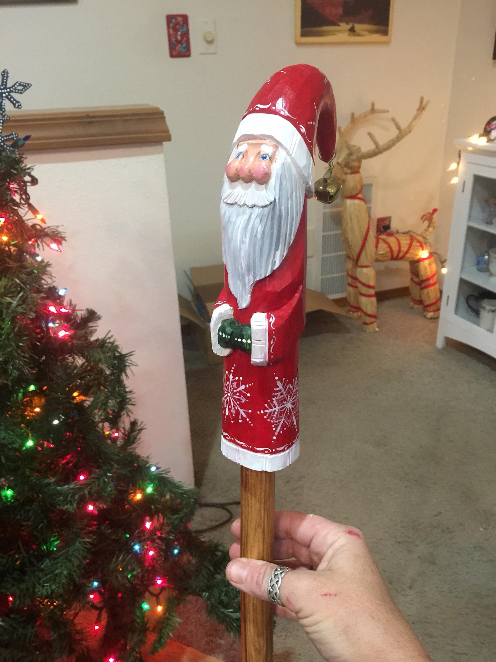 Santa Claus Walking Cane - Etsy