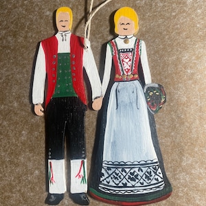 Norwegian Bunad Couple ornament