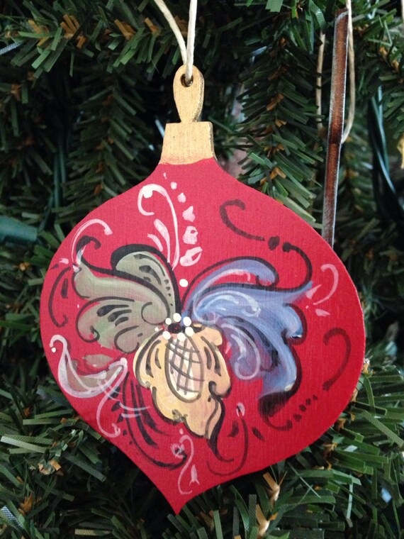 Norwegian Rosemaled Christmas Ornament Etsy