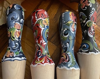 Norwegian Rosemaled Krumkake Roller