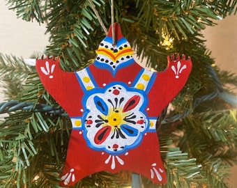 NEW Dala Bear Skin Rug hand painted ornament