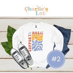 Support Live Music TShirt | Live Music Lover | Local Music Scene Tee | Live Music Gifts
