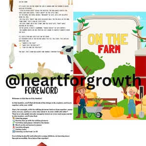 Bricolage à découper et coller sur les animaux de la ferme | Activité imprimable pour enfants | Motricité fine et apprentissage à la ferme | Ressources pour l'enseignement préscolaire à domicile