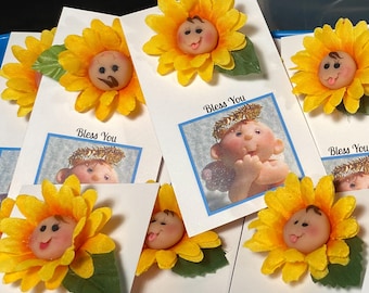 Sunflower Pin (Set of 3):  Posey People - Happy Floral Pins (Set of 3)