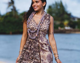 Silk Flowy Maxi Dress, Bohemian Floral Pattern, Stretchy & Silky Soft, Summer Dress, Vacation Outfit