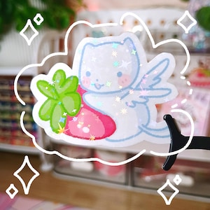 Adesivo chat olografica Takuto Full Moon wo Sagashite Shoujo Fraise