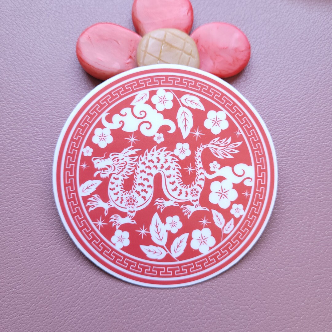 Chinese New Year Sticker 2024, Lunar New Year, Year of the Dragon