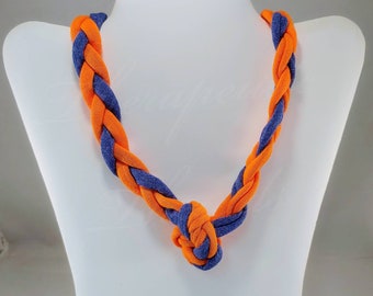 Sensory Jewelry xsmall orange and blue